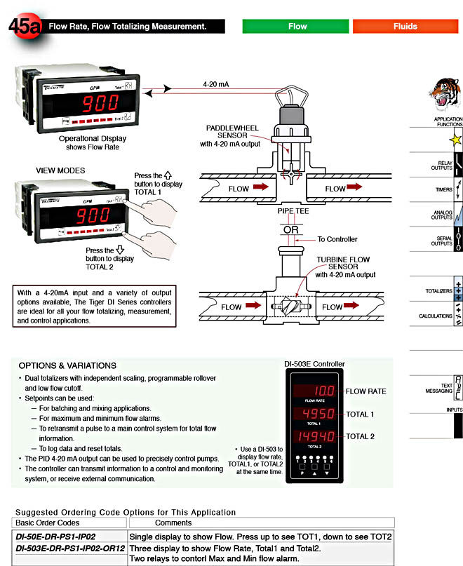 Flow Rate, Flow Totalizing