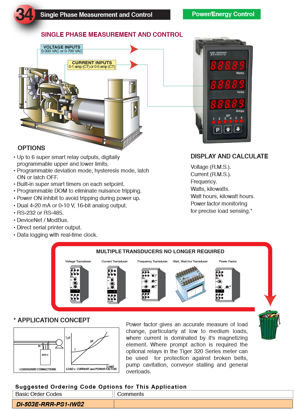 Single Phase Measurement and Control